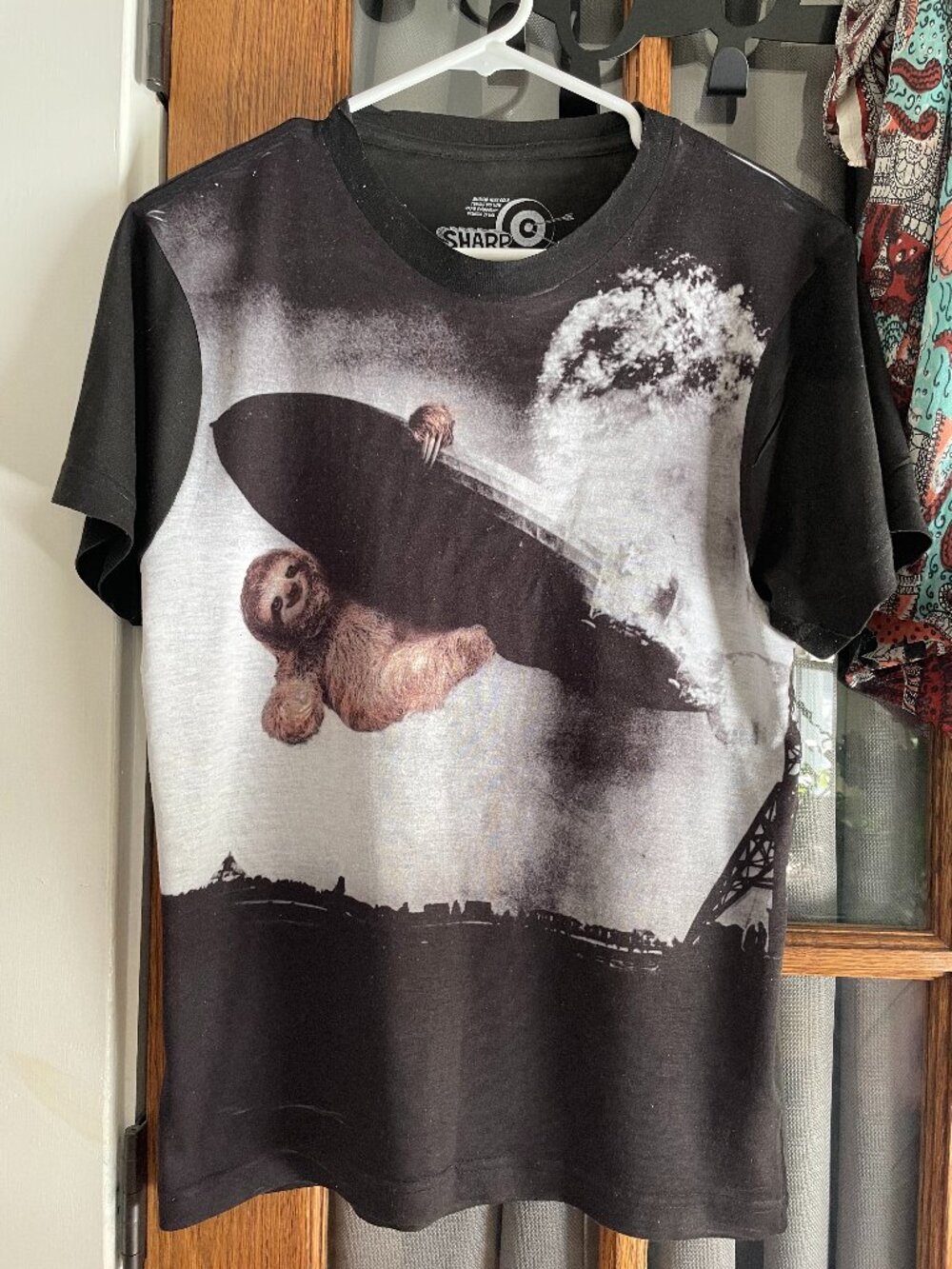 Sharp Shirter Sloth Hindenburg T-Shirt - Small